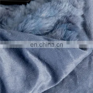 2020 Latest Tie Dyed Rabbit Hair Polyester Faux Fur Throws Spandex Receiving Blanket For Native American thumbnail-6