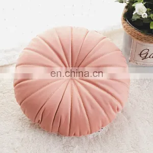 Wholesale Comfortable Fashion Micro Mink Circle Chair Cushions With Button for Living Room thumbnail-6