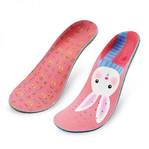 Kids Comfort Arch Support Cork Insole for Flat Feet Plantar Fasciitis Feet Pain Relief Sole for Children thumbnail-1