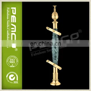 China Ironware Wooden Blue Crystal Removable Outside Stair Railing Baluster thumbnail-1