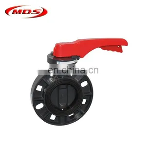 2 Inch Pvc Plastic Spring Loaded Butterfly Ball Valve thumbnail-4