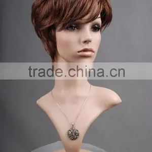 Plastic Head Mannequin Female Realistic Head Model H1051 thumbnail-2