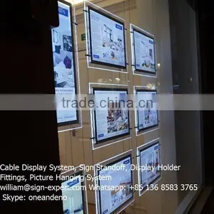 Real Estate Agent Window Hanging Light Box LED Acrylic Display thumbnail-2