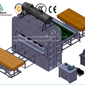 Short Cycle Melamine Laminating Hot Press for HDF Laminate Flooring, Furniture thumbnail-4