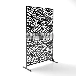 China Factory Home Garden Decoration Metal Screen Antique Folding Screens Antique Corten Steel Screens thumbnail-1