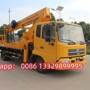 HOT SALE! Good Price Dongfeng 28m Telescopic Aerial Working Platform Vehicle for Sale thumbnail-3