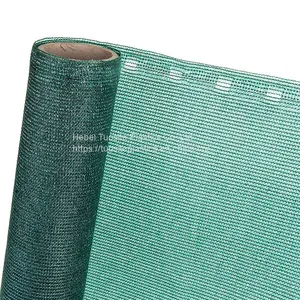 Green HDPE Plastic Raschel Mesh Anti Sun 80% Green /Black Shade Net thumbnail-3
