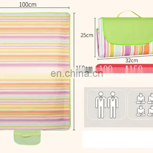 Picnic Mat Waterproof Outdoor Camping Picnic Mat Plaid Beach Blanket Baby Mattress Sleeping Bed Pad Perfect Picnic Blanket thumbnail-3