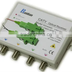 FTTH Four Ways CATV Fiber Optic Receiver Build in CWDM/Fiber Optic Node/Optic ONU thumbnail-1