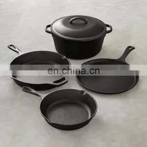 Non Stick Camping Cookware 5qt 3 Leg Cast Iron Dutch Oven thumbnail-3