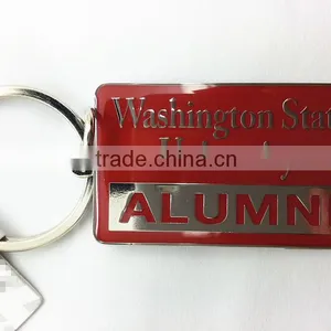 University Red Key Chain With Sprit and Jump Ring thumbnail-1