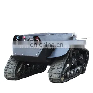AVT-14T ATV Tracks Delivery Robot Robust Rubber Crawler Robot Car Chassis From China thumbnail-2