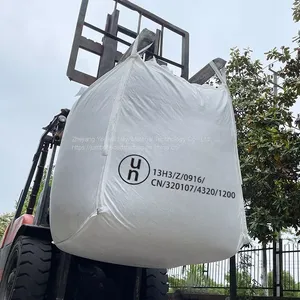 500kg 1 Ton 2 Tone pp Bulk Jumbo Washing Powder Cement Packaging Storage Bags Wholesale thumbnail-1