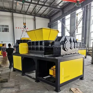 2022 New Type Hammer Mill Automatic Double Shaft Shredder Used in Wood for Sale Plastic Shredder Scrap Metal Recycling Welcomed thumbnail-1