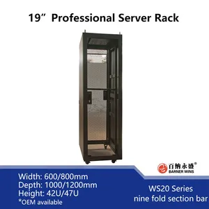 Factory OEM 19inch Professional Server Cabinet WS20 Cold Aisle Server Racks for Data Room Network thumbnail-2