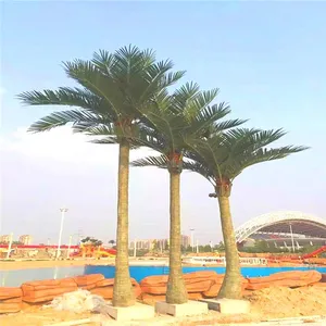 Factory Make High Quality Types of Palm Trees 12 Foot UV Resistant Outdoor Ornamental Artificial Large Date Palm Coconut Tree thumbnail-5