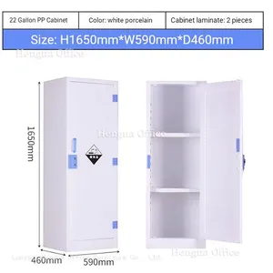 Corrosive Liquid Cabinet / Polypropylene Safety Cabinet HN-PP900: All-Plastic Non-metallic Build With Dual Security Locks thumbnail-5