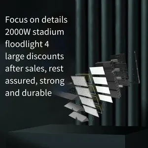 2000w Copper Tube Floodlights With Strong Spotlighting for High - Power Led Stadium Lights Special for Night Games thumbnail-5