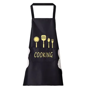 Sleeveless Apron Manufacturer Customize High Quality Low Price Waterproof Cooking Kitchen Apron Custom thumbnail-5
