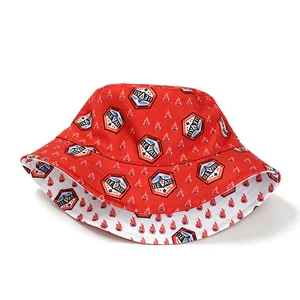 Customized Cotton Fashion Unisex Polyester Fisherman Sun Protection Cap Summer Beach Fishing Snapback Baseball Women's Men's Outdoor Bucket Hats thumbnail-2