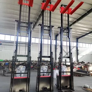 1.5T 3 Ton Electric Powered Pallet Stacker Walking Type Electronal Stacker Full Electric Pallet Stacker thumbnail-4