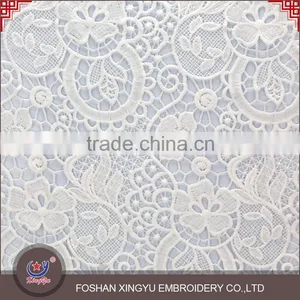 Factory Welcome Custom Discount Flower Pattern Embroidery on Mesh Netting Fabric for Girls Dress thumbnail-2