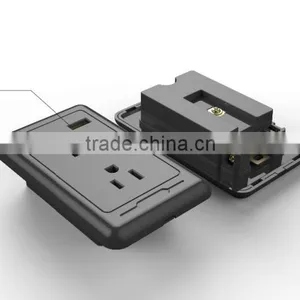 FCC Listed Over Voltage/current Protection IC 3 Pin Double Socket/US Power Socket/3 Pin America Female Socket thumbnail-4