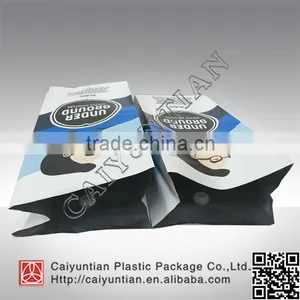 Customized Design Aluminium Foil Side Gusset Roast Coffee Plastic Packaging Bag thumbnail-2