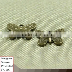 Wholesale Diy Jewelry Retro Manual Zinc Alloy Insect Butterfly Pendant thumbnail-1