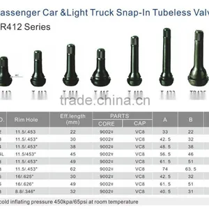 Snap in Tubeless Tire Valve for High Pressure Application thumbnail-3