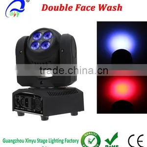 Double Face 4pcs 10W 4 in 1 Mini Led Disco Moving Head Beam Light thumbnail-1