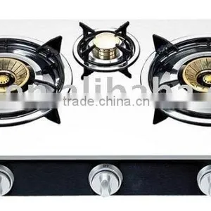 Table Tempered Glass Gas Stove/Gas Hob/Gas Cooker XLX-TB3WG-I thumbnail-1