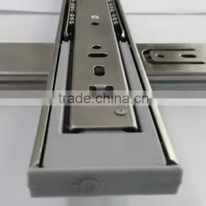 Hot Sale 3 Fold Full Extension 45mm Damper Soft Closing Drawer Slide thumbnail-3
