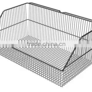 Chrome Wall Panel Wire Mesh Basket for Hospital Use thumbnail-1