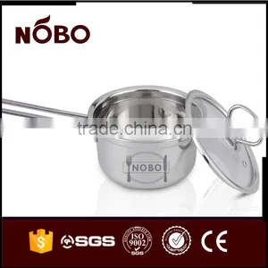 14/16cm Functional Ss201 Stock Pot With Glass Lid thumbnail-5