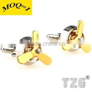 Fashion Stainless Steel Airscrew Cufflink thumbnail-1