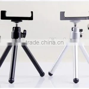 No Patent 2 Sections Extendable Mini Aluminum Tripod Stand With Metal Mount Adapter for Apple IPhone 6 Plus,Samsung Note,HTC thumbnail-4