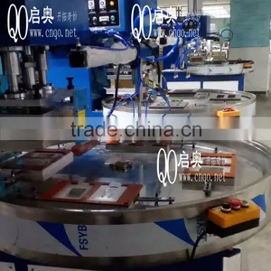 Automatic Rotary Type High-frequency Fusing Machine, With Mechanical Automatic High Frequency Machine to Take the Product thumbnail-1