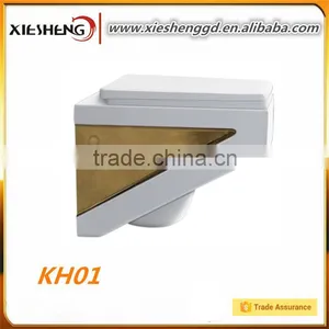 Ceramic ELegant Modern Design P-trap Wall Hung Toilet In Low Price Quality Choice thumbnail-1