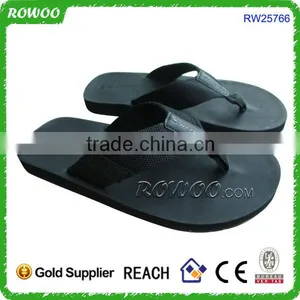 Brown Leather PU Upper Men Sandal Shoes Slipper PU thumbnail-2