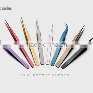 Stainless Steel EyeLash Extension Tweezers SC Series thumbnail-1