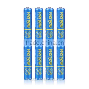 RENEW Brand Ready-To-Use NiMH 1100mAh AAA Rechargeable Batteries, 8 Pack thumbnail-1