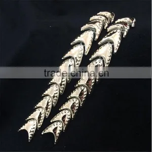 Fish Bone Shape Rhinestone Mesh Plastic Rhinestone Trimming Garment Accessories thumbnail-4
