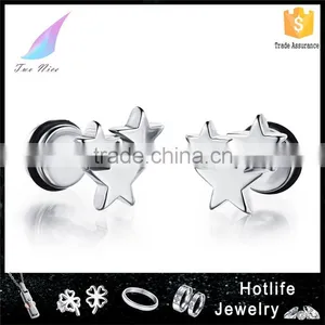 316L Jewellery for Men Factory Price Triple Star Earring thumbnail-1