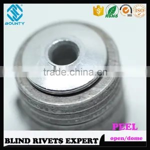 HIGH QUALITY OPEN END MANUFACTURER BUTTON HEAD ALUMINUM STEEL POP PEEL TYPE RIVETS thumbnail-3