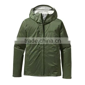 Hooded Waterproof Nylon Windbreaker Plus Size Women thumbnail-1