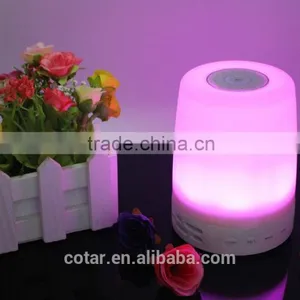 2016 AJ99 Wireless Touch Sensor Color Changing Led Table Desk Night Lamp With Portable Mini Speaker Bluetooth thumbnail-1