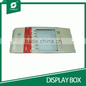 BEAUTIFUL DESIGN COATED PAPER DISPALY PACKAGING BOX WITH PVC WINDOW thumbnail-5