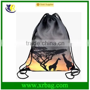 Women Mochila Man Sport Gym Bags Travel Backpack Giraffe Printing Promotion Drawstring Bag thumbnail-1