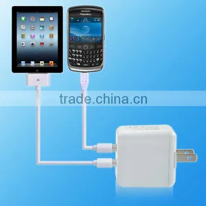 New Product Dual USB Power Home Wall Charger for Iphone for Samsung thumbnail-4